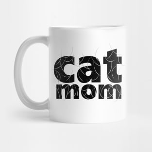 Cat Mom White Hair Mug